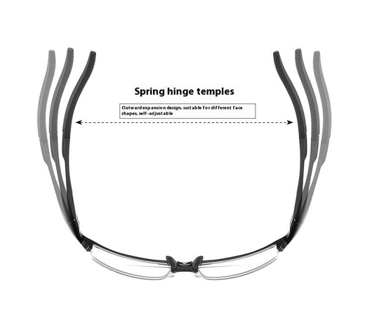 Lentes Deportivos Semiarmazón para Hombre - Montura Óptica Clásica - Image 10