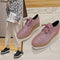 Zapatos Casuales Estilo Universitario con Plataforma Gruesa