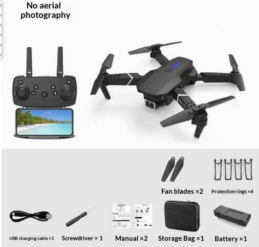 Dron E88 Cámara Dual 4K HD - Fotografía Aérea Profesional con Control Remoto - Image 8