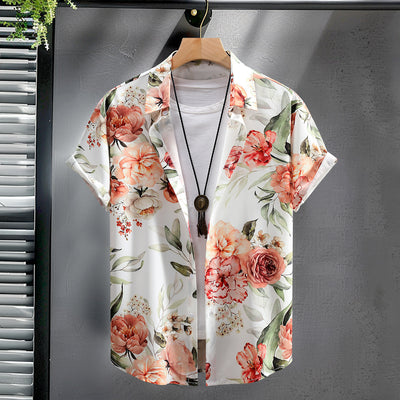 Camisa Manga Corta Hombre con Estampado Digital de Moda - Image 10