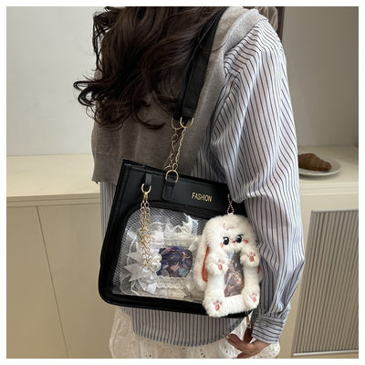 Bolsa Tote Amplia de Diseño Minimalista Japonés para Uso Casual - Image 21