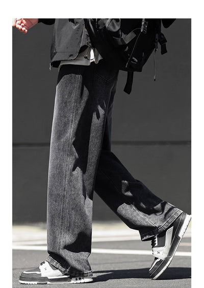 Jeans Rectos Holgados Estilo Americano para Hombre - Image 13