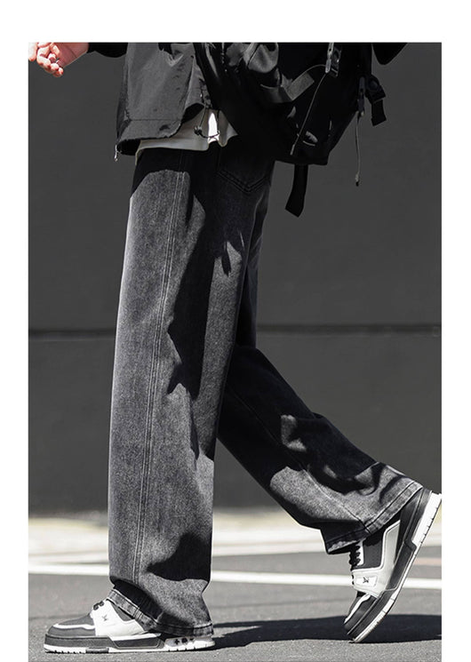Jeans Rectos Holgados Estilo Americano para Hombre - Image 13