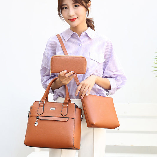 Bolsa Funcional Mamá e Hijo de Tres Piezas - Diseño Elegante y Amplia Capacidad
