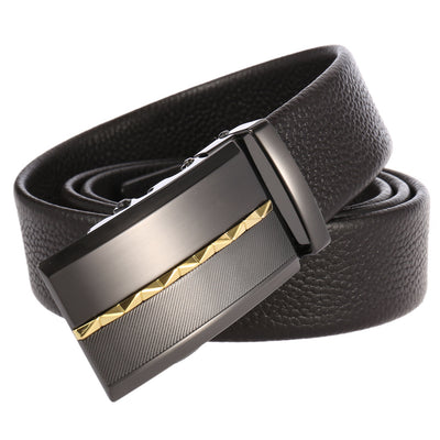 Cinturón de Cuero para Hombre con Hebilla Automática - Image 29