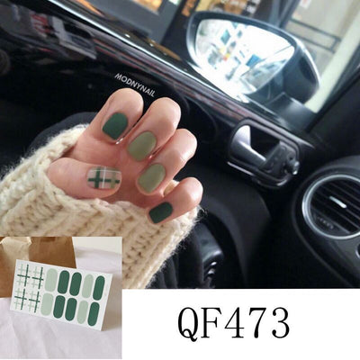 Stickers de Uñas 3D con Diamantes - 14 Diseños Impermeables para Embarazadas - Image 11