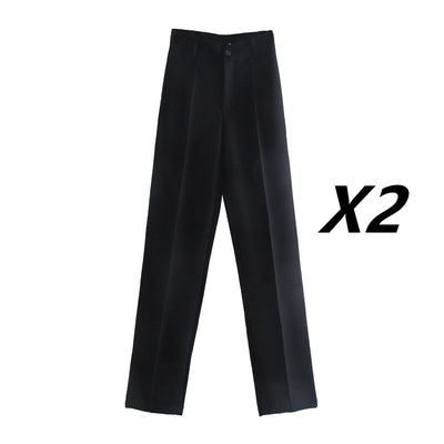 Pantalón Multicolor Cintura Alta Pierna Ancha para Mujer - Image 11