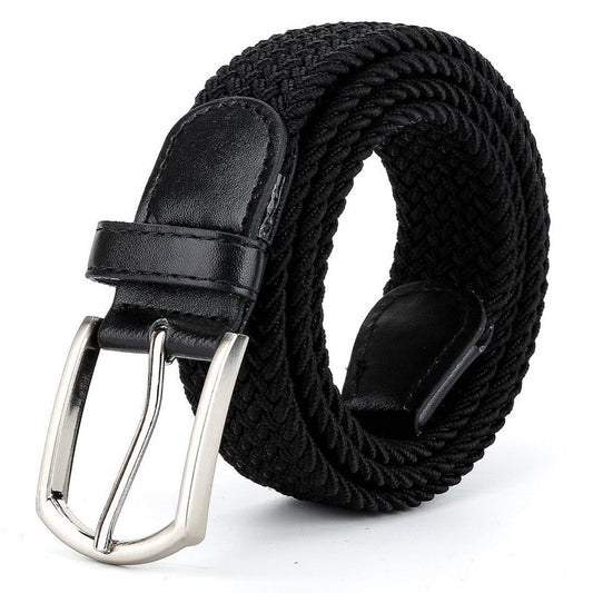 Cinturón de Cuero Tejido Elástico para Hombre - Image 2