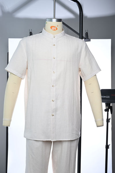 Conjunto Ejecutivo: Camisa Cuello Alto Transpirable y Pantalón Holgado - Image 19