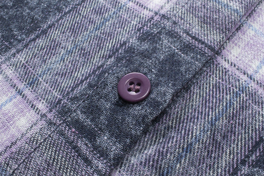 Camisa Cuadriculada Bordada de Manga Larga para Hombre Primavera Otoño - Image 8