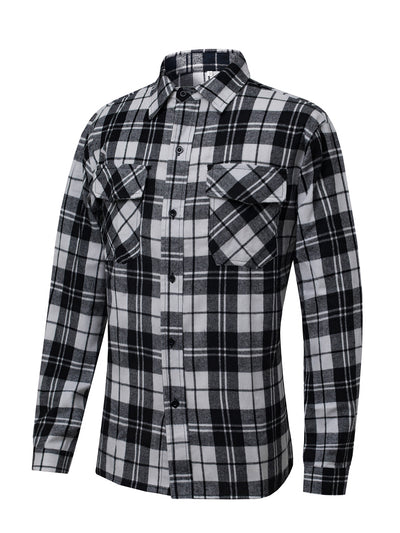 Camisa Manga Larga Cuadros con Solapa - Estilo Casual Moderno - Image 7