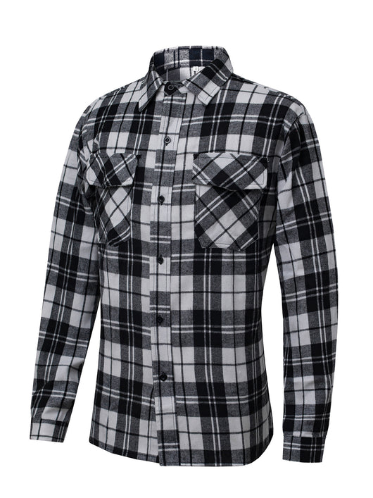 Camisa Manga Larga Cuadros con Solapa - Estilo Casual Moderno - Image 7