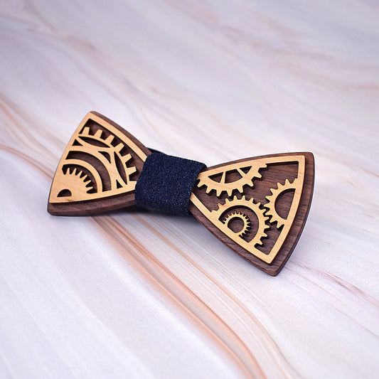 Corbatín de Engranajes para Traje de Novio