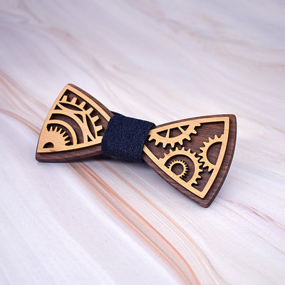Corbatín de Engranajes para Traje de Novio
