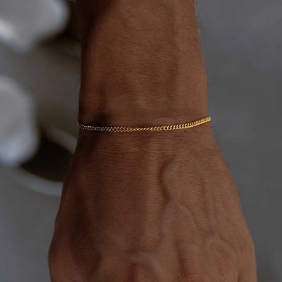 Pulsera Cubana de Acero Inoxidable para Hombre - Ajustable y Resistente al Desvanecimiento - Image 14