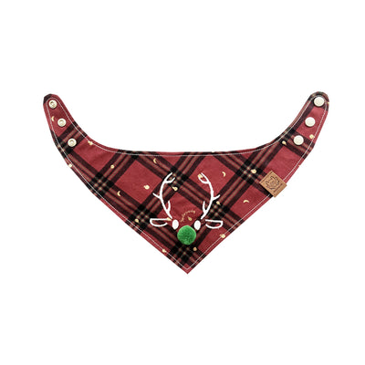 Pañuelo Triangular Navideño para Mascotas - Diseño Venado para Perros y Gatos - Image 11