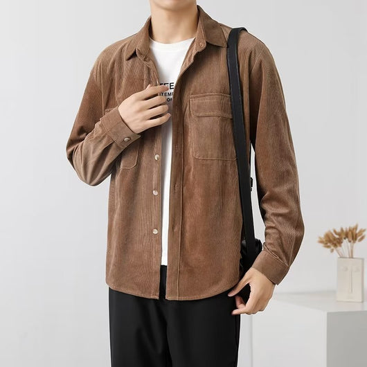 Camisa de Trabajo Vintage en Pana para Hombre - Image 7