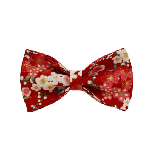 Collar Floral Japonés para Perros con Hebilla de Aleación y Correa de Mano