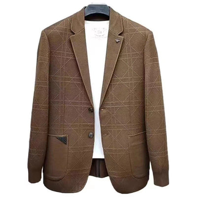 Suéter Tipo Saco Otoño-Invierno para Hombre con Textura Jacquard - Image 5