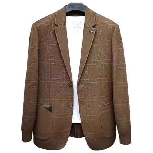 Suéter Tipo Saco Otoño-Invierno para Hombre con Textura Jacquard - Image 5