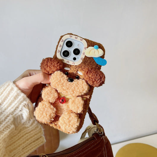 Nueva Funda de Peluche de Poodle para Teléfono - Image 27
