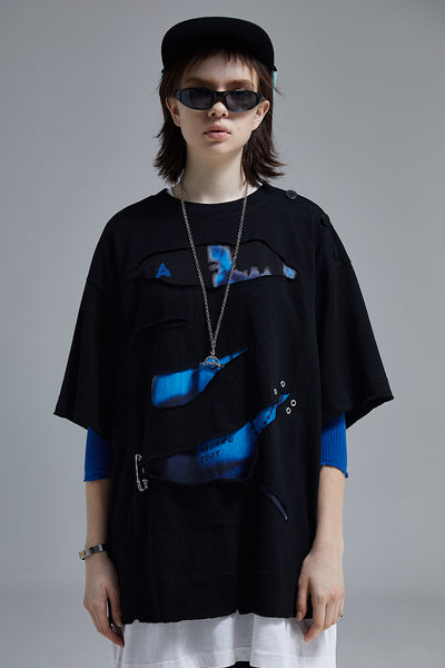 Camiseta Casual Suelta con Botones para Hombre - Image 6