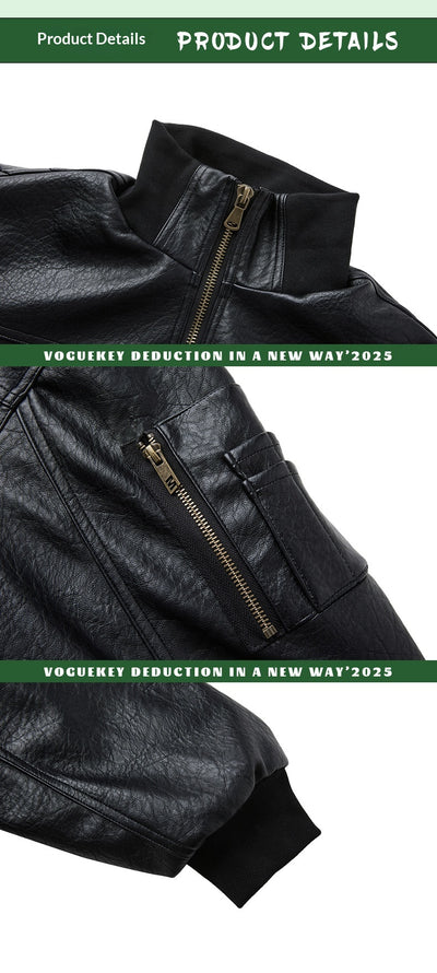 Chaqueta de Moto Retro Street Design para Hombre - Image 7