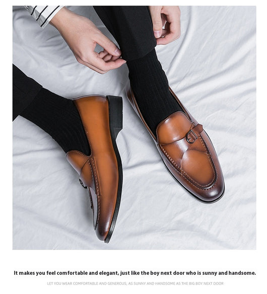 Zapatos de Cuero Premium con Cierre Fácil para Hombre - Image 15