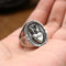 Anillo Sagrado Corazón de Jesús Acero Inoxidable para Hombre y Mujer - Joya Biker Punk con Cruz