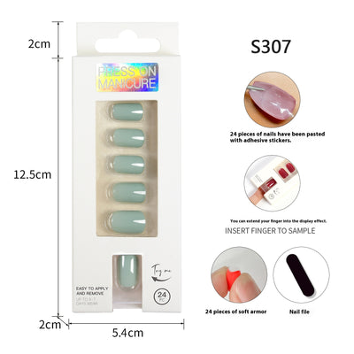 Uñas Postizas Adhesivas Removibles - Set de 24 Piezas - Image 21