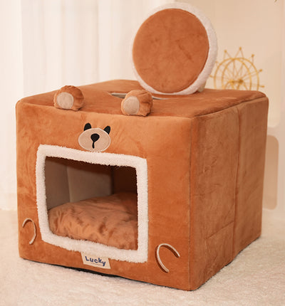 Casa Cama Térmica para Mascotas - Cueva Acogedora Lavable - Image 14
