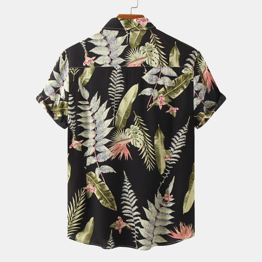 Traje Camisa Lino Étnico para Hombre Primavera Otoño - Image 3