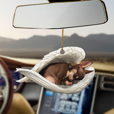 Adorno Colgante Perro Ángel Durmiendo - Decoración Acrílica para Auto, Hogar y Puertas - Image 7