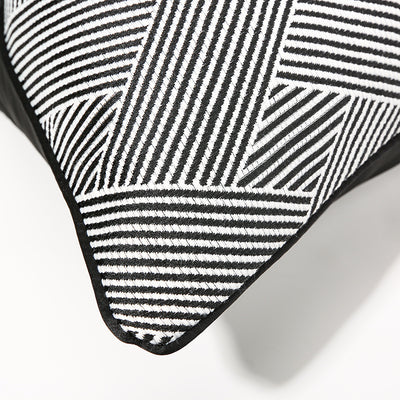 Funda de Almohada Rayas Blancas y Negras para Dormitorio y Sala - Image 5