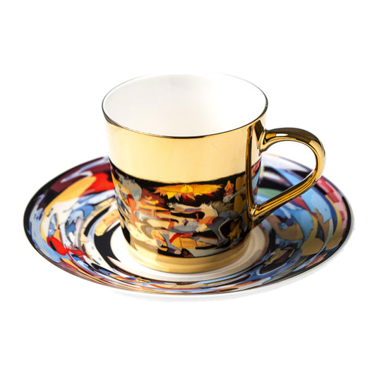 Taza Cerámica Retro con Espejo - Taza de Agua para Té de la Tarde - Image 8