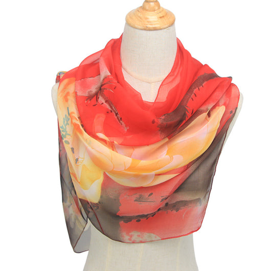 Pañuelo Ligero Protector Solar Primavera Verano con Diseño Estampado - Image 6