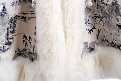 Poncho Étnico Invierno con Cuello de Pelaje Grande - Oferta Especial - Image 11