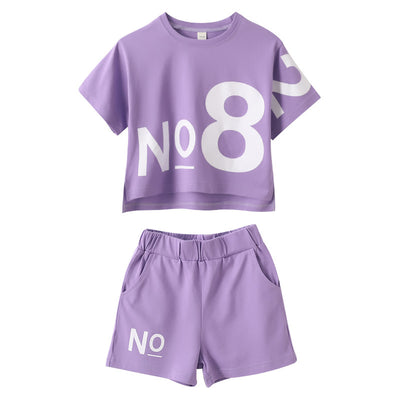 Conjunto Deportivo Niña Manga Corta - Cómodo y Versátil - Image 7