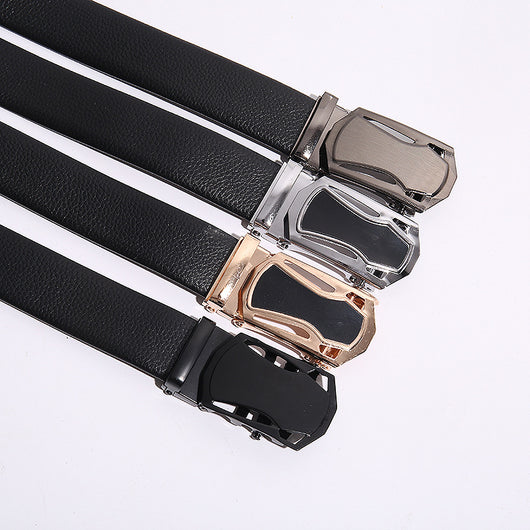 Cinturón Automático Ejecutivo Negro con Hebilla Deportiva - Image 9