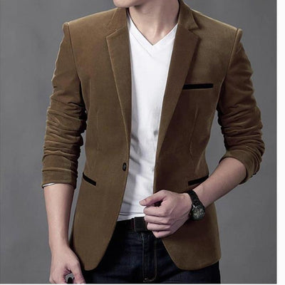 Traje Slim Casual de Pana para Hombre - Image 8