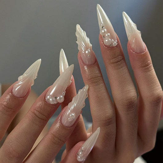 Diamantes de Uñas Pearl Fairy Wear - Set de 24 Piezas