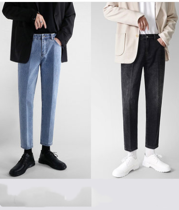 Pantalones Vaqueros Rectos Holgados Ligeros para Hombre - Verano - Image 6