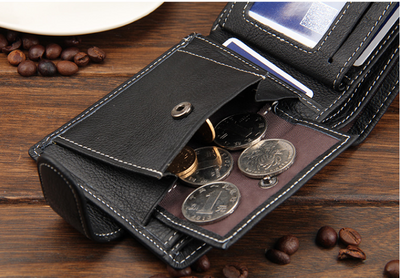 Billetera Corta Retro con Hebilla Multifuncional para Hombre - Image 12