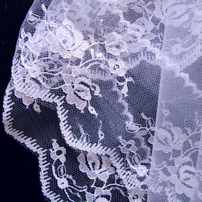 Velo de Novia Doble Capa con Encaje Elegante - Image 6