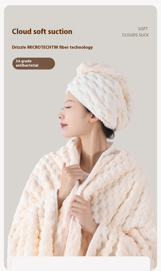 Toalla de Baño Gruesa Absorbente Coral Talla Grande - Fibra de Felpa Clase A sin Desprendimiento - Image 17