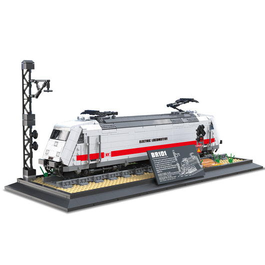 Tren a Vapor Modelo Estático - Puzzle de Bloques de Construcción - Image 5