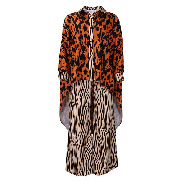 Conjunto Africano de Dos Piezas: Camisa Estampada y Pantalón Ancho - Image 6