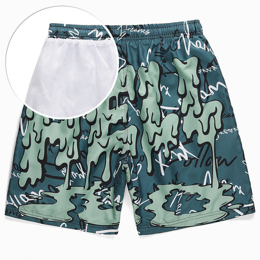 Pantalones Cortos Hip-Hop Hombre Verano Secado Rápido con Estampado - Image 12