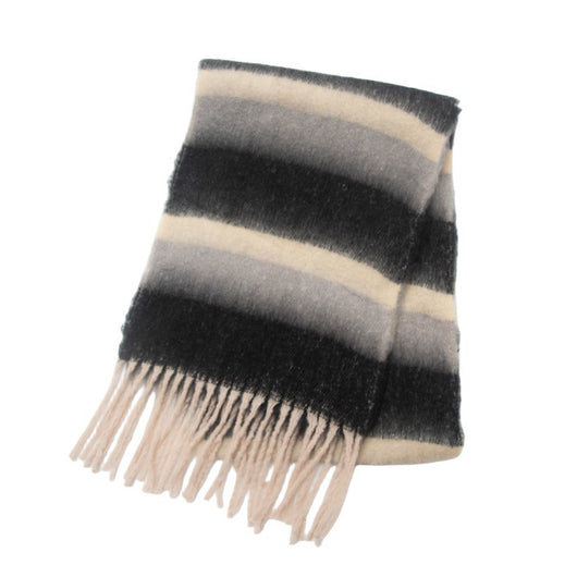 Bufanda Gruesa de Rayas con Flecos para Hombre y Mujer - Image 27