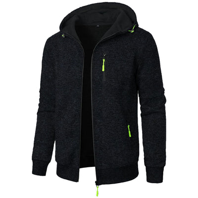 Cardigan Deportivo con Capucha Jacquard para Hombre - Image 12